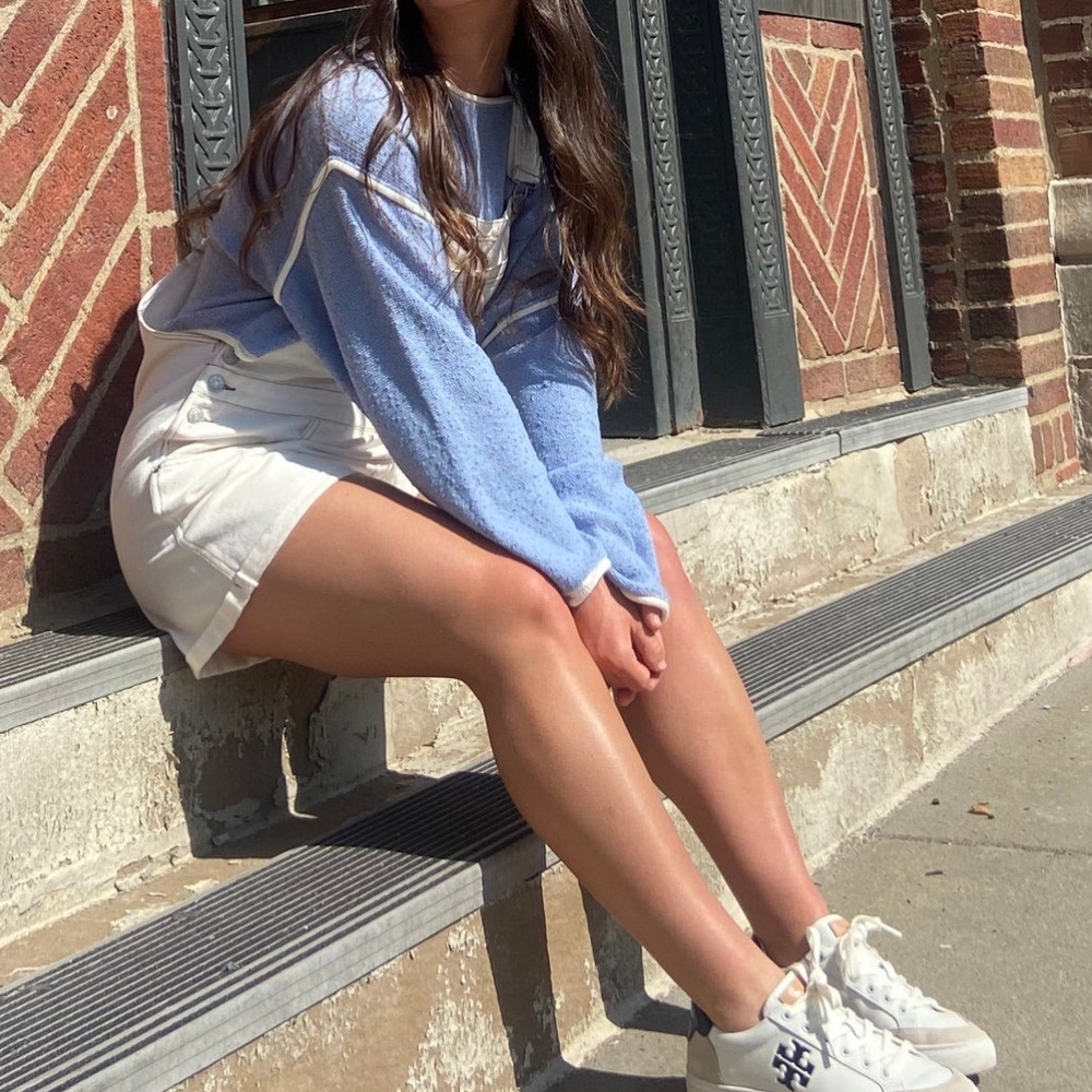 NWT Denim Short Overall - Picture 2 of 3